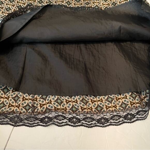 The Limited Tan Brown 100% Silk Y2K Feminine Soft Girl Skirt NWOT Size 10 - Picture 7 of 11